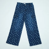 Printed Cargo Dark Blue Slash Slub