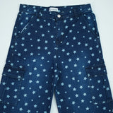 Printed Cargo Dark Blue Slash Slub